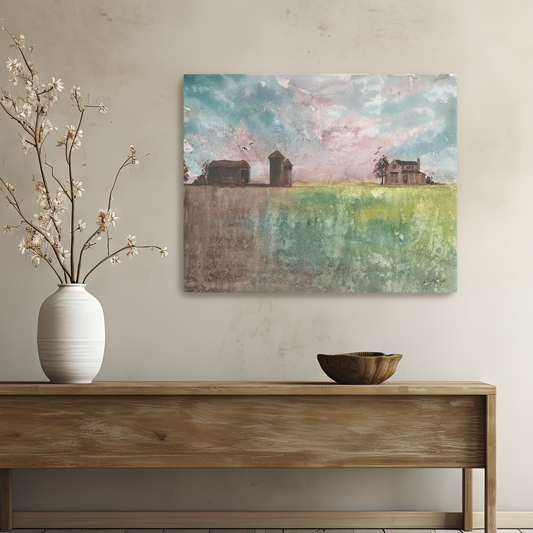 Farm on the Horizon-Canvas