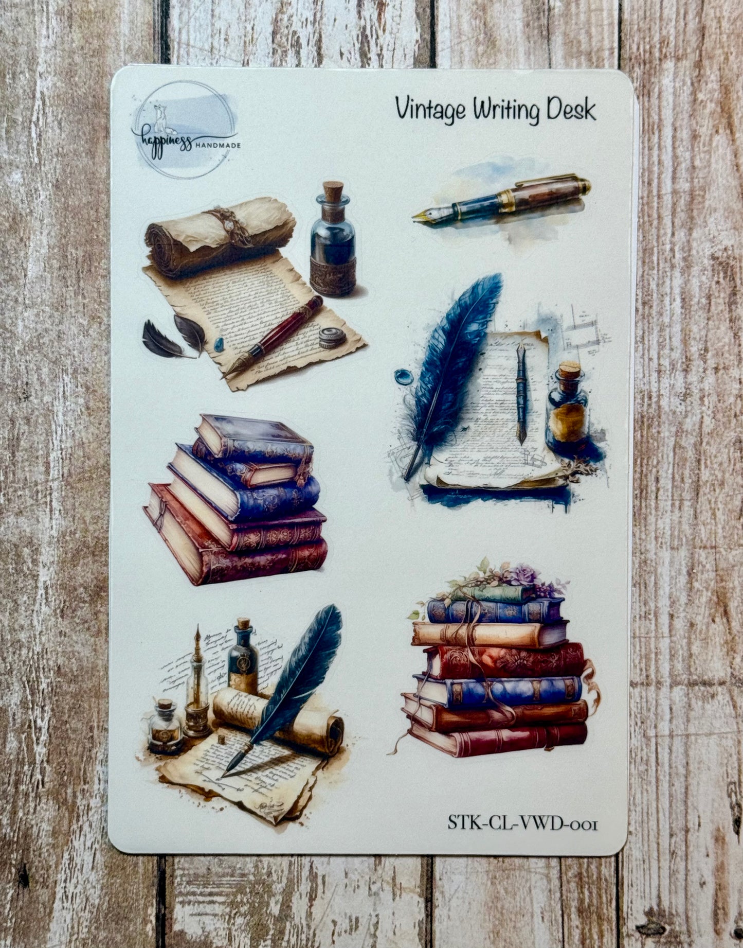 Vintage Writing Desk-Sticker Sheet