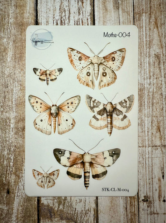 Moths-004-Sticker Sheet