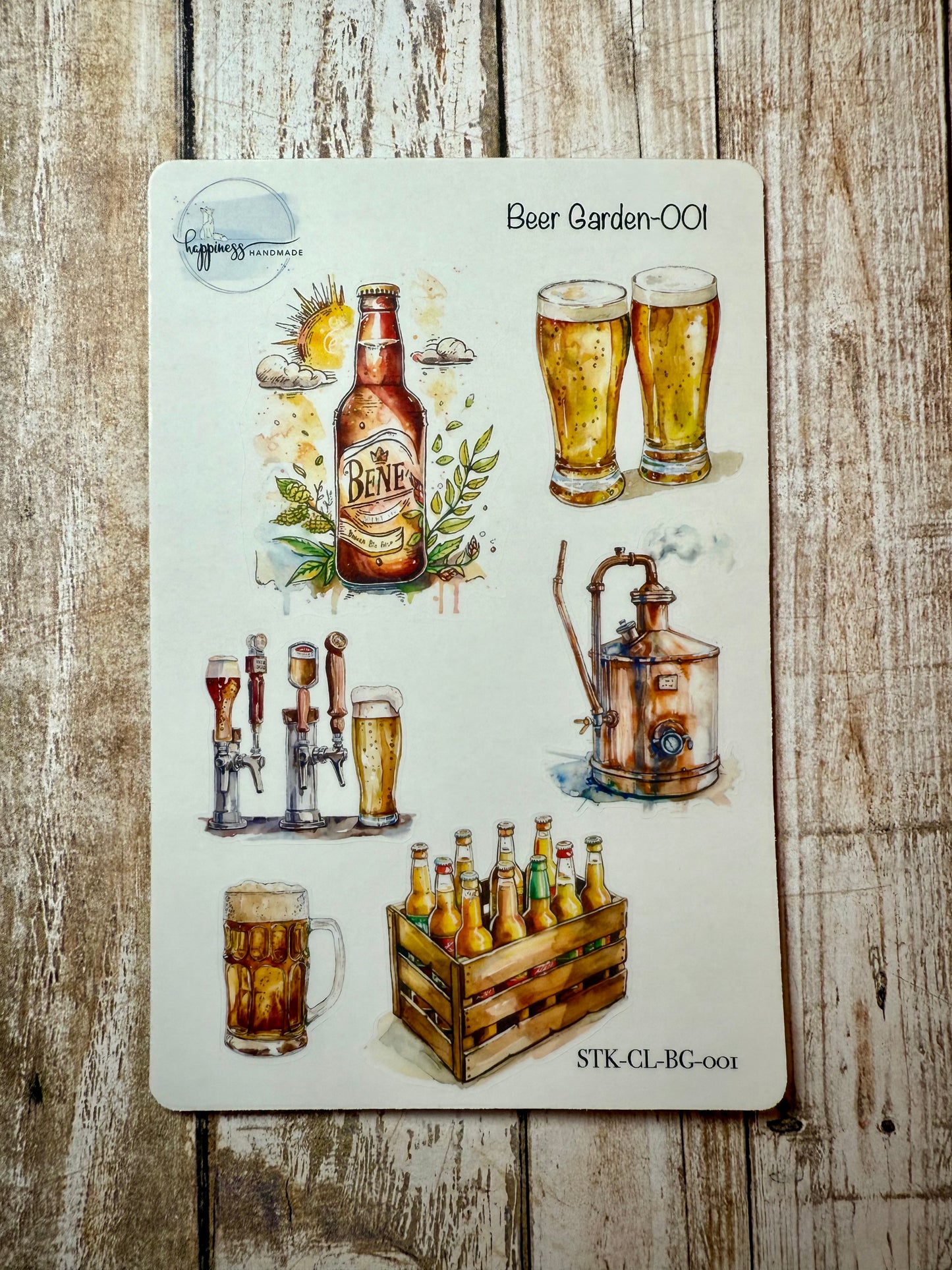 Beer Garden-001-Sticker Sheet