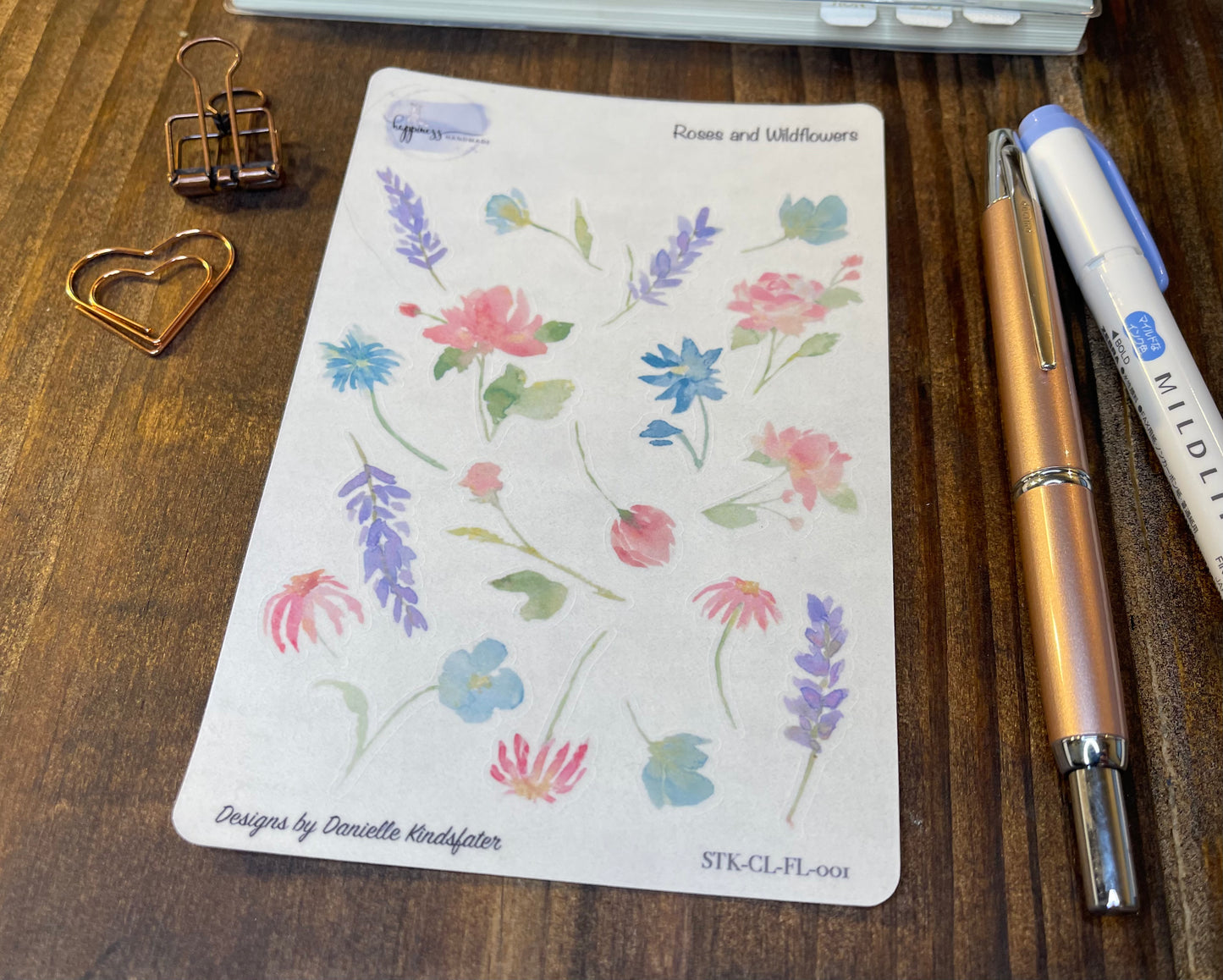 Roses and Wildflowers-Sticker Sheet