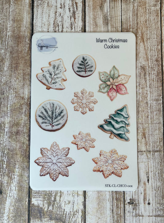 Warm Christmas Cookies-Sticker Sheet