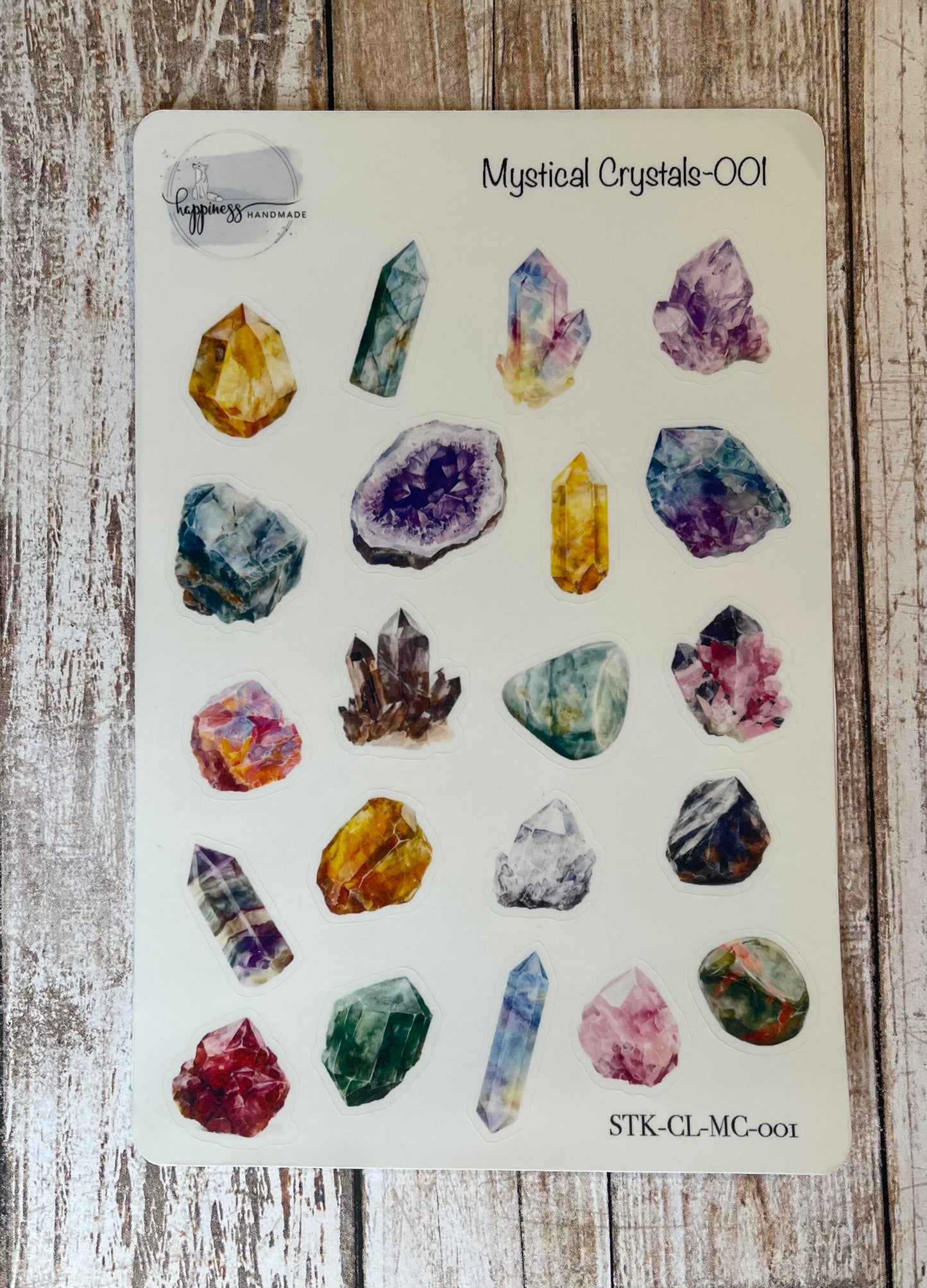 Mystical Crystals-001-Sticker Sheet