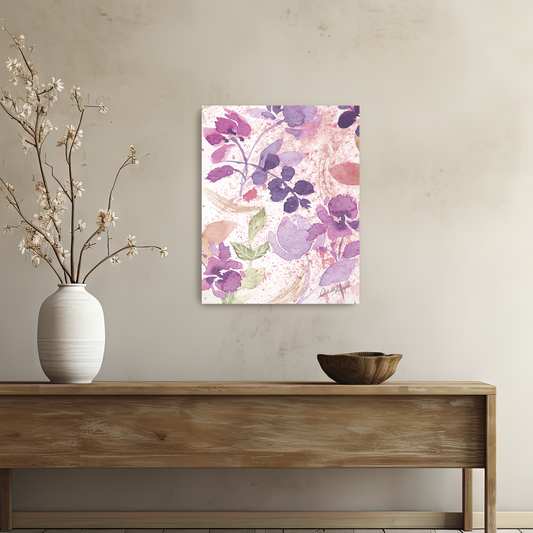 Purple and Pink Flower Medley Series 3-Canvas