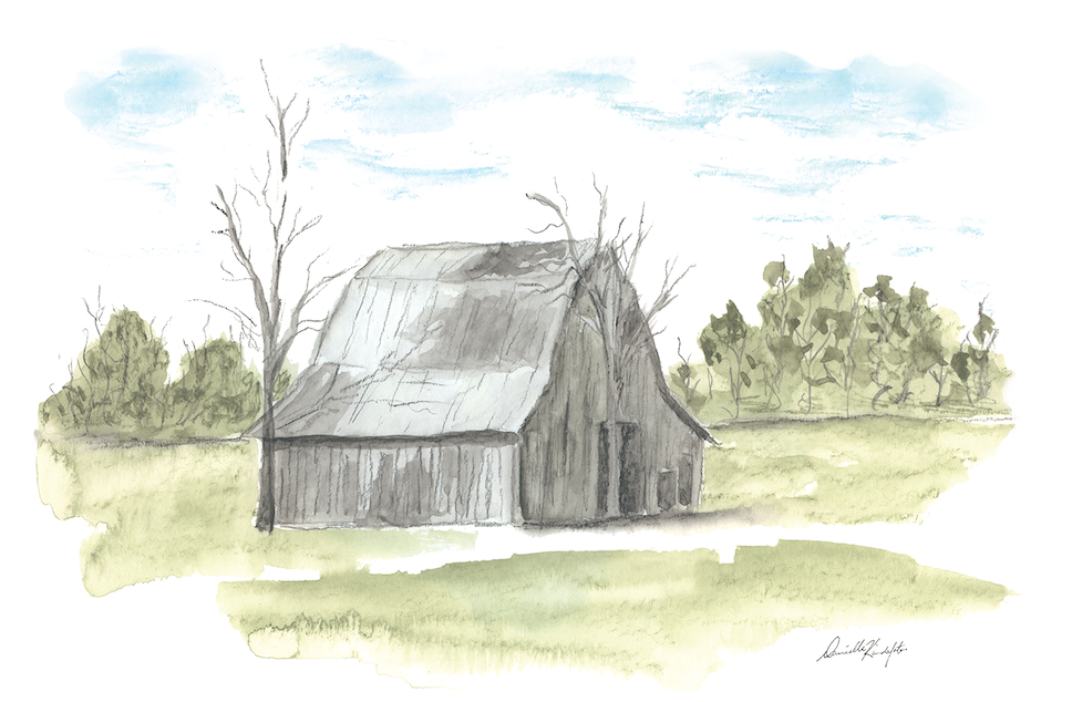 Barn on a Backroad-Canvas