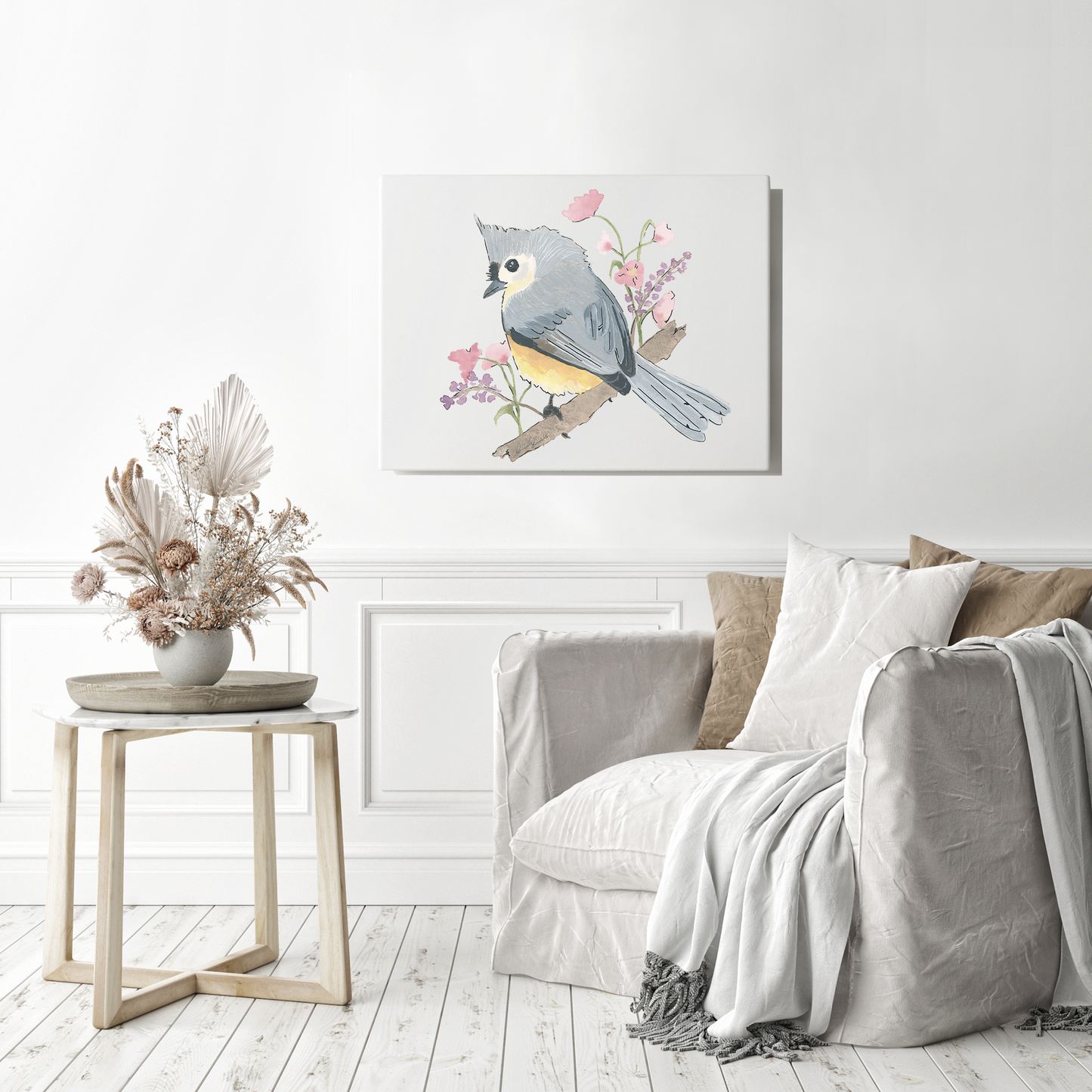 Tufted Titmouse-Canvas