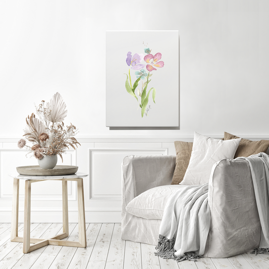 Wildflower Bouquet 3-Canvas