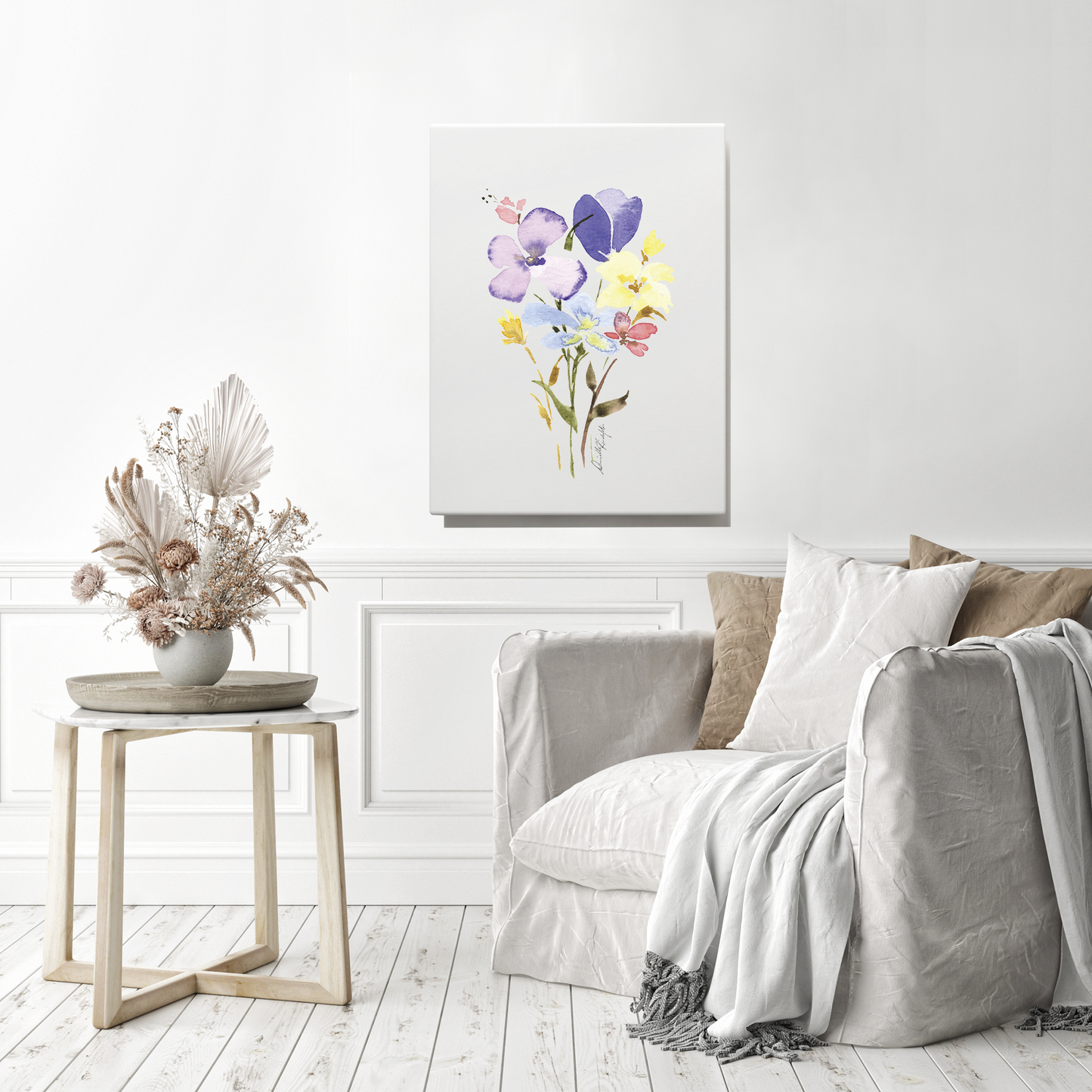 Wildflower Bouquet 2-Canvas